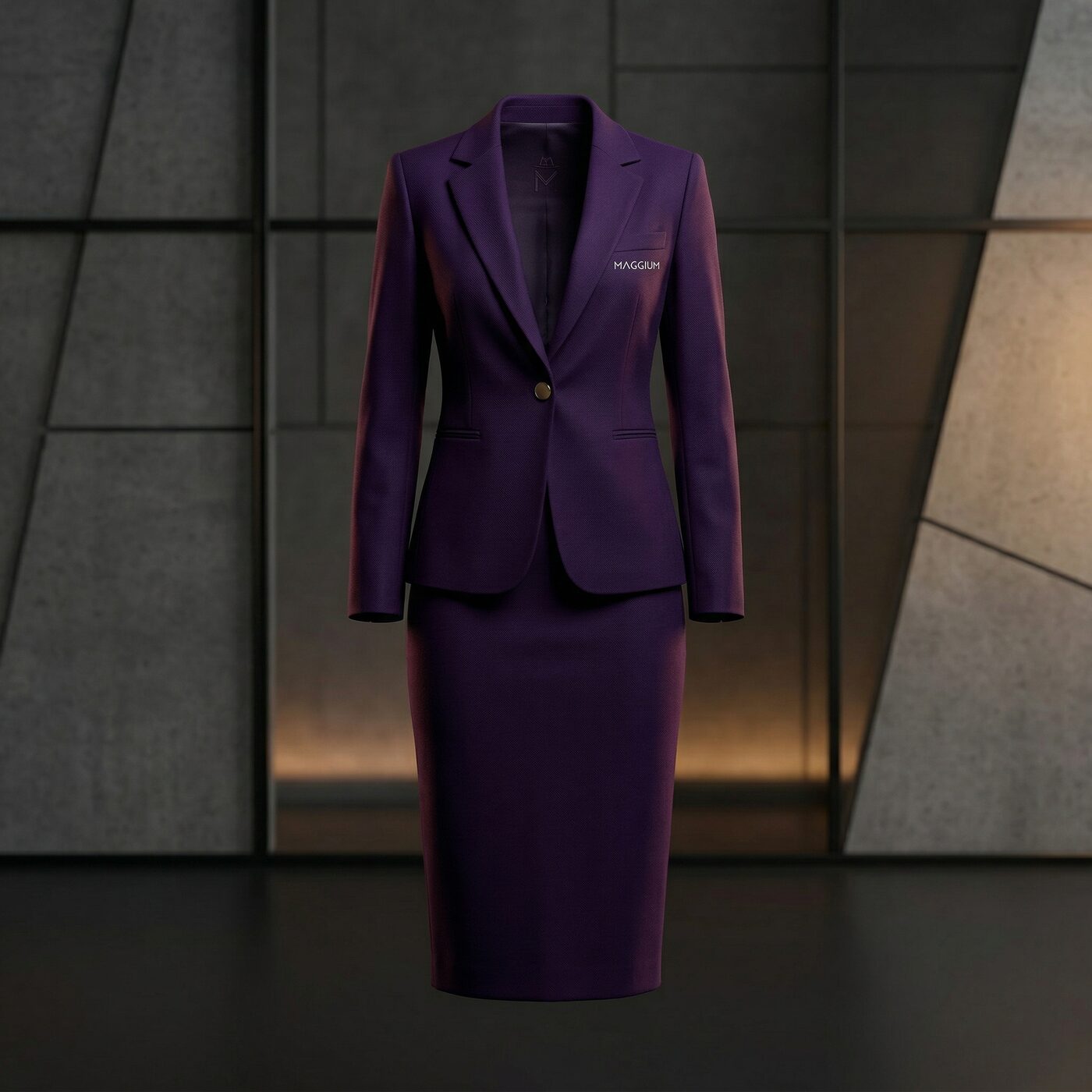 Conjunto Blazer Saia Roxo Maggium