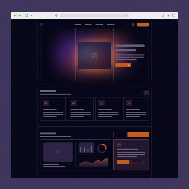 Dark UI Landing