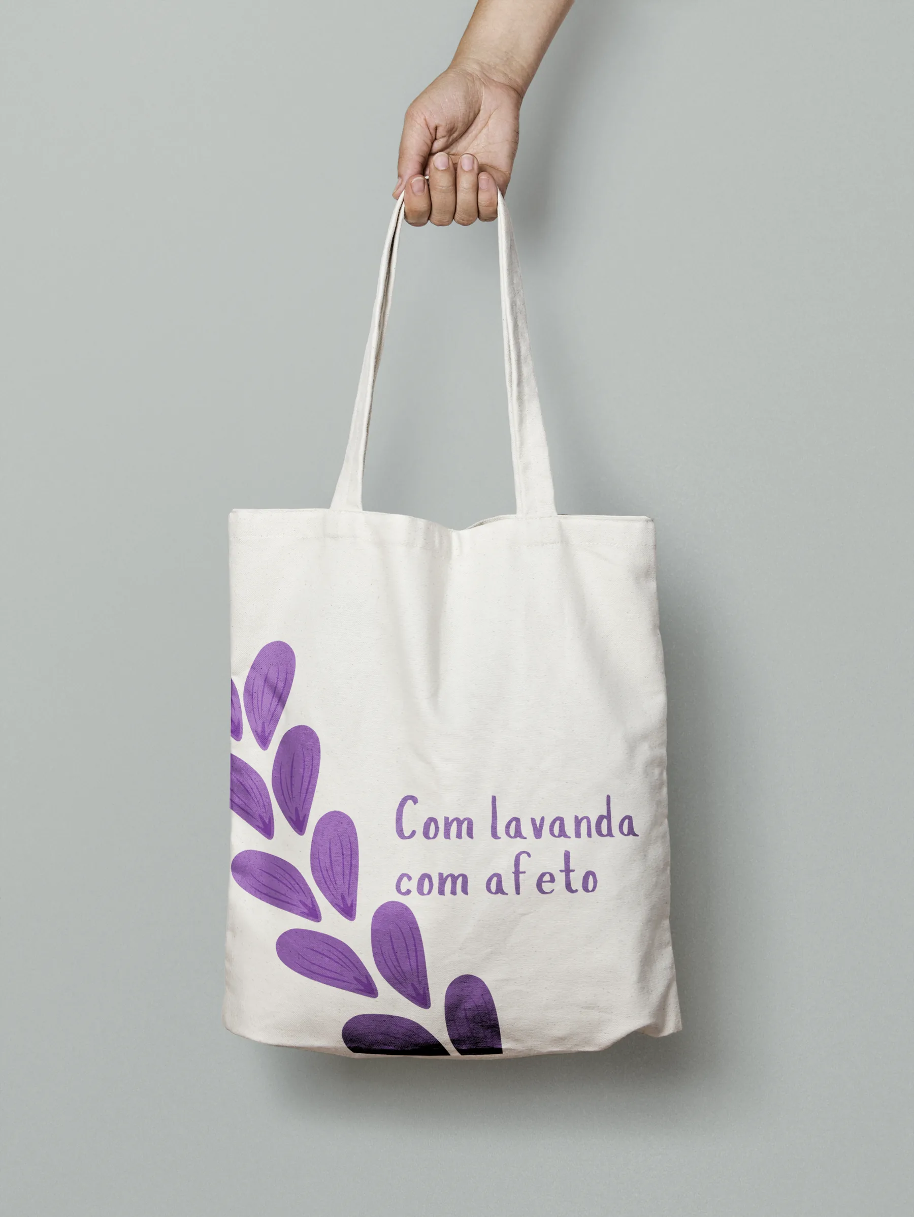 Com Lavanda — aplicação de marca