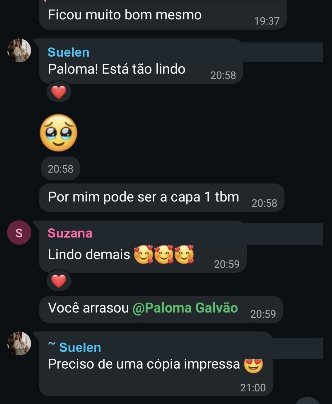 Evid&ecirc;ncia: Design aprovado porque respeitou a essência que o cliente queria passar.