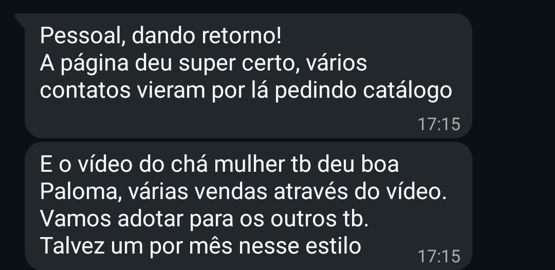 Evid&ecirc;ncia: O alinhamento certo na página que gerou conversas qualificadas.